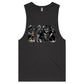 MIDNIGHT BLACK - Double Side Muscle Tank Tee