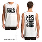 MIDNIGHT BLACK - Double Side Muscle Tank Tee