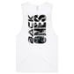 MIDNIGHT BLACK - Double Side Muscle Tank Tee