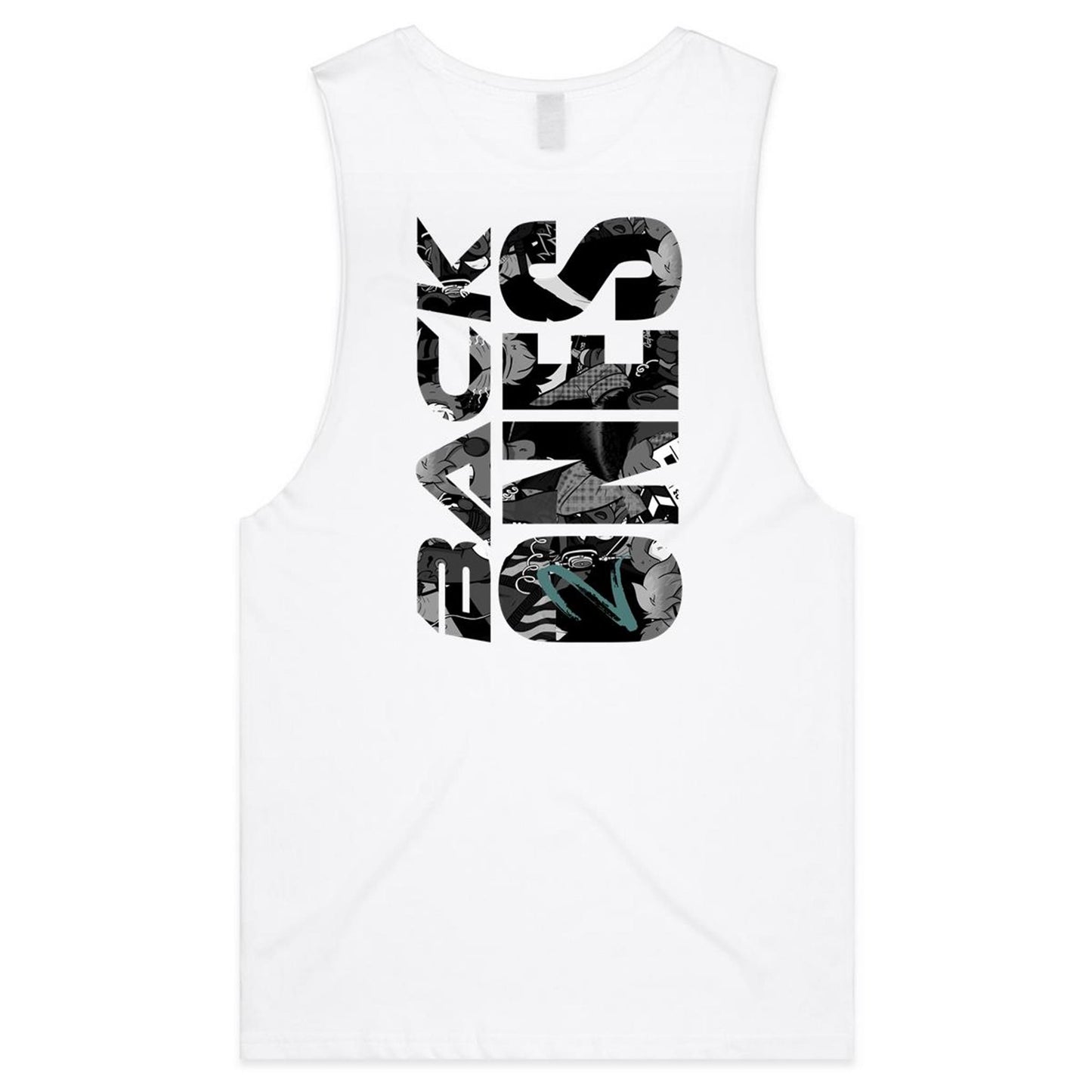 MIDNIGHT BLACK - Double Side Muscle Tank Tee