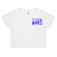 BACK2ONES AZURE BLUE - Double Side Unisex Crop Tee