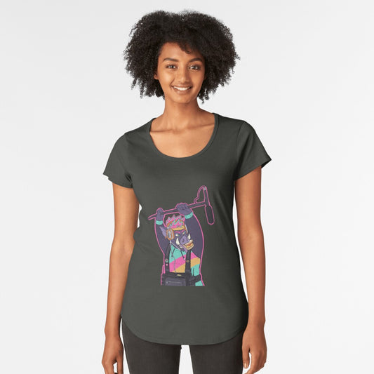 The TINA - FRONT PRINT - Womens Scoop T-Shirt