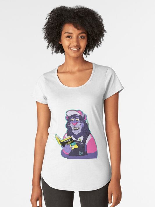 The NEIL - FRONT PRINT - Womens Scoop T-Shirt